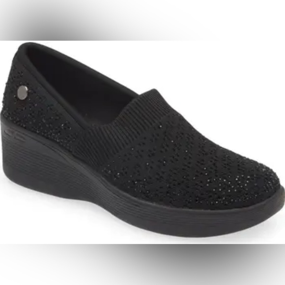 Skechers Martha Stewart Black Slip-On Comfort Shoes - Picture 3 of 11